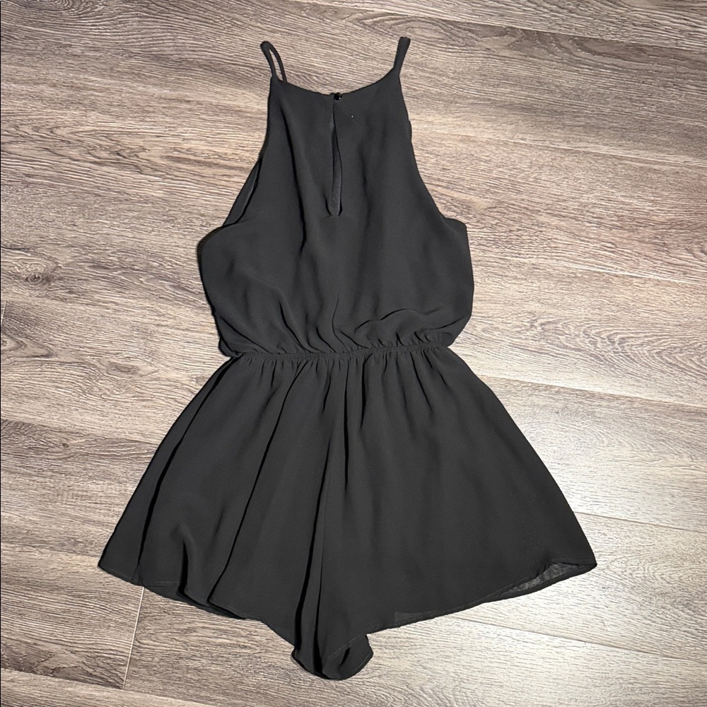 Stylish Black Womens Sleeveless Romper - Picture 2 of 7